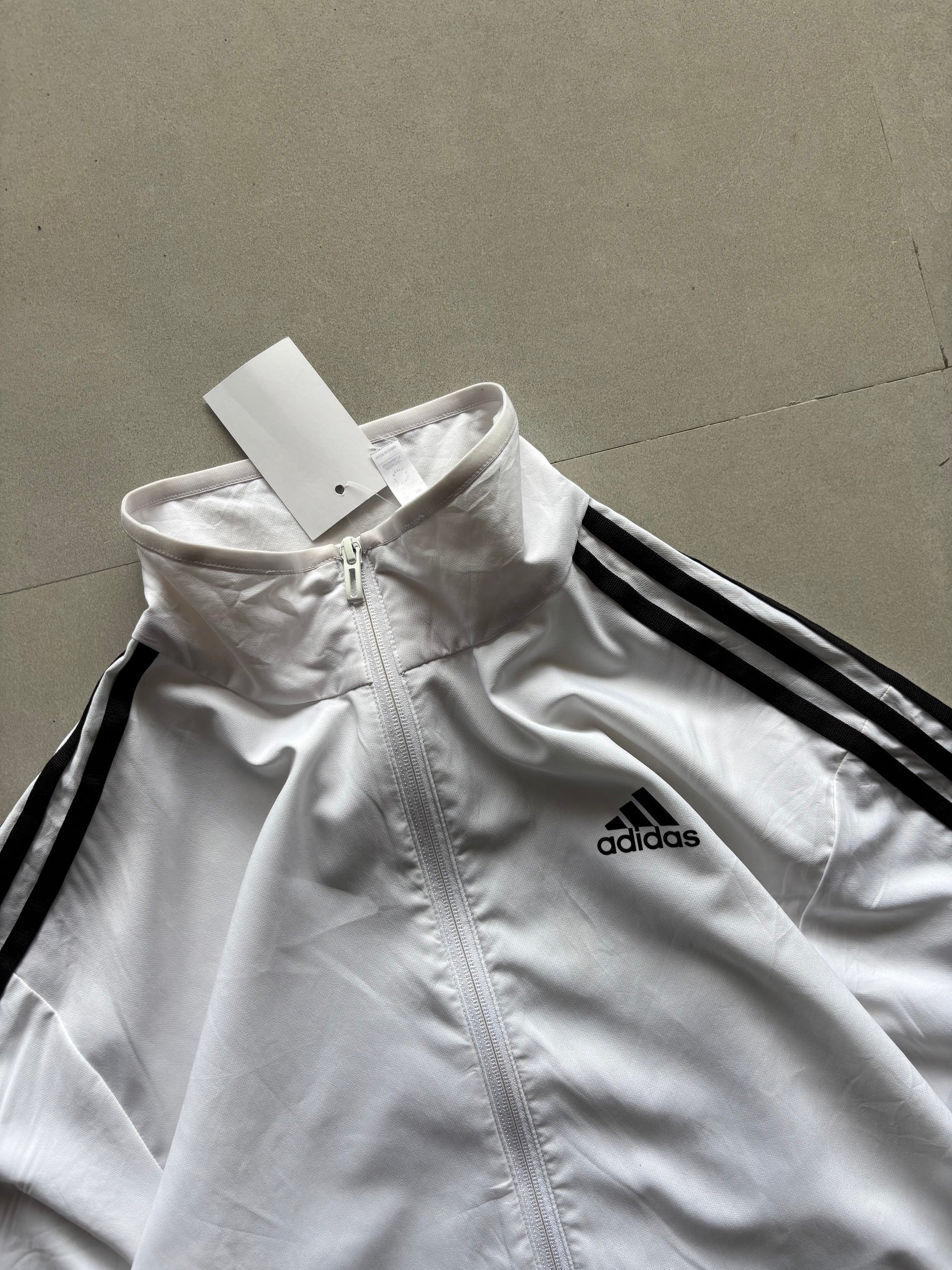 VINTAGE ADIDAS STRIPED JACKET - L