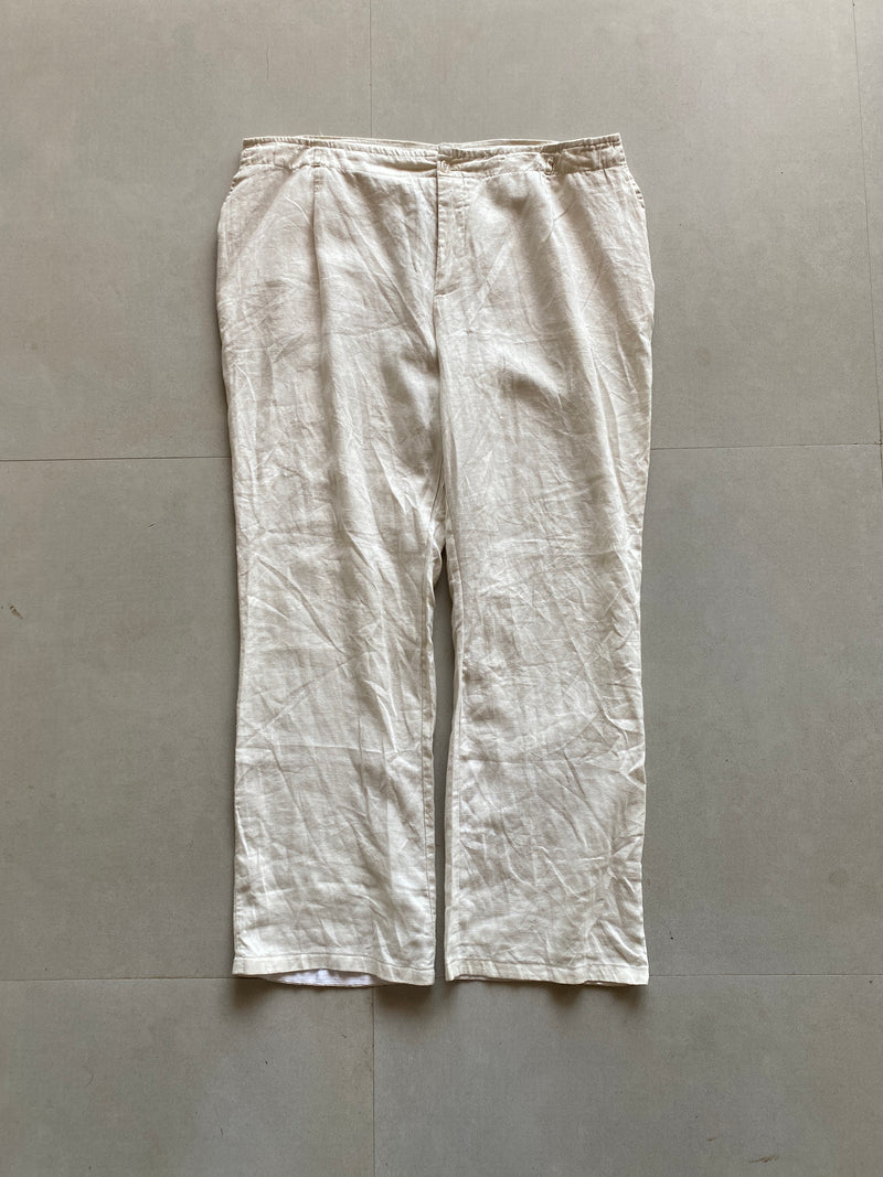 BAGGY LINEN PANT - L