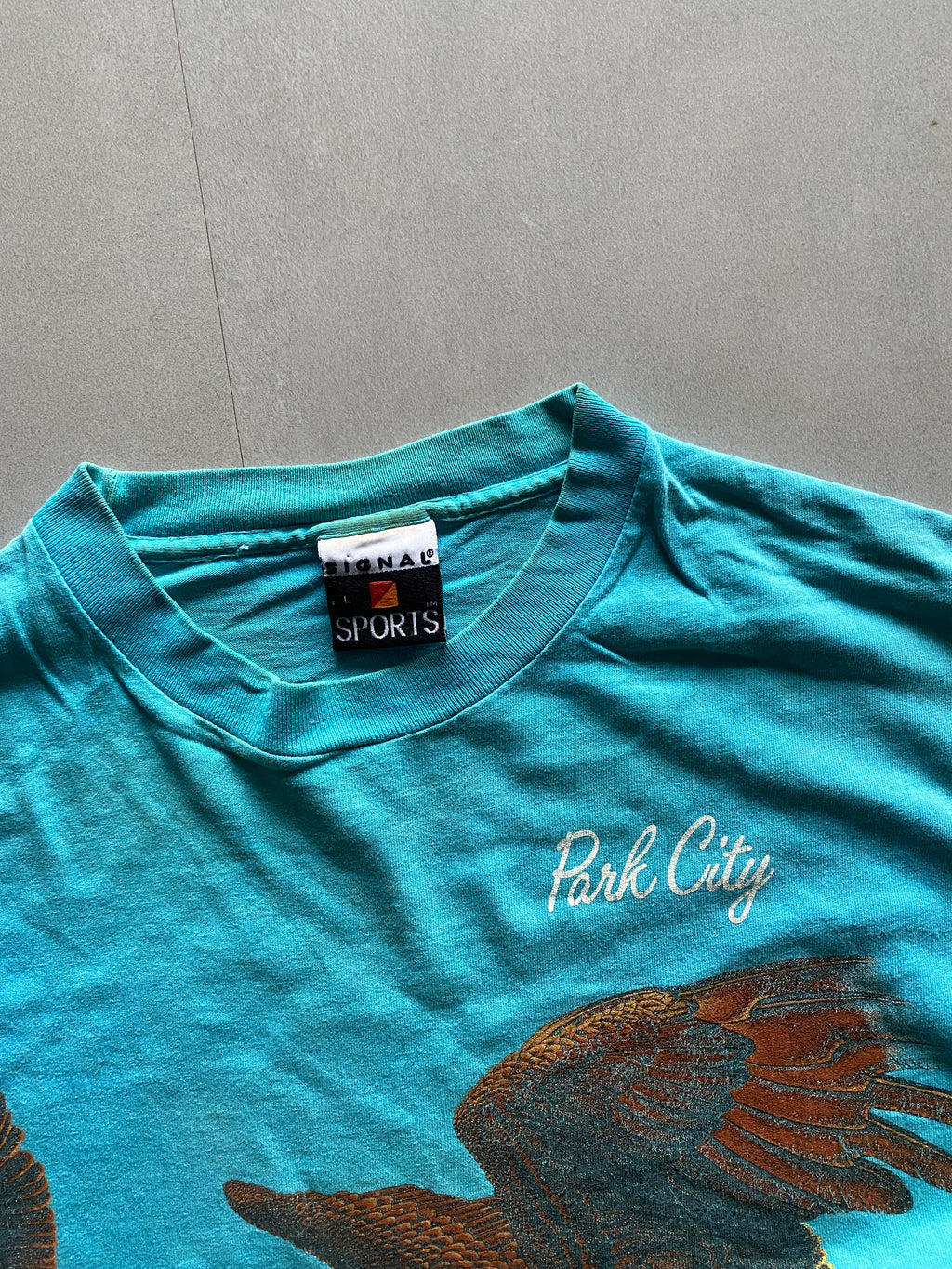 1993 SIGNAL SPORT AMERICAN EAGLE TEE - L