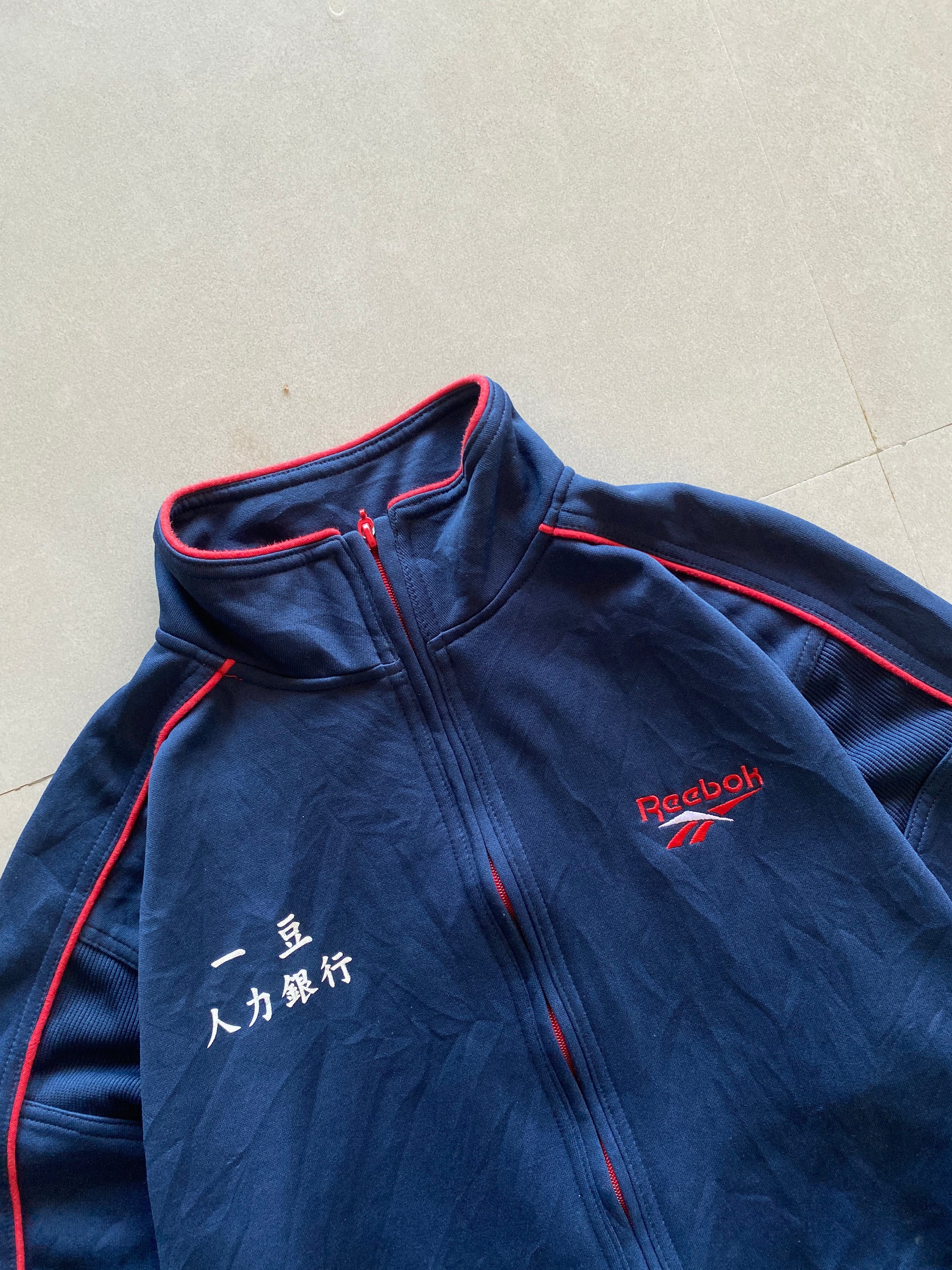 90s REEBOK BOMBER JACKET - L
