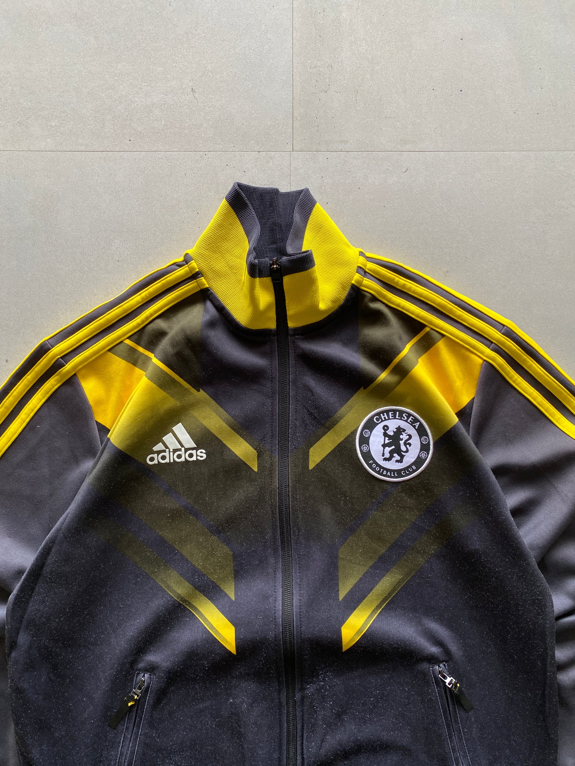 VINTAGE ADIDAS CHELSEA STRIPED JACKET - S