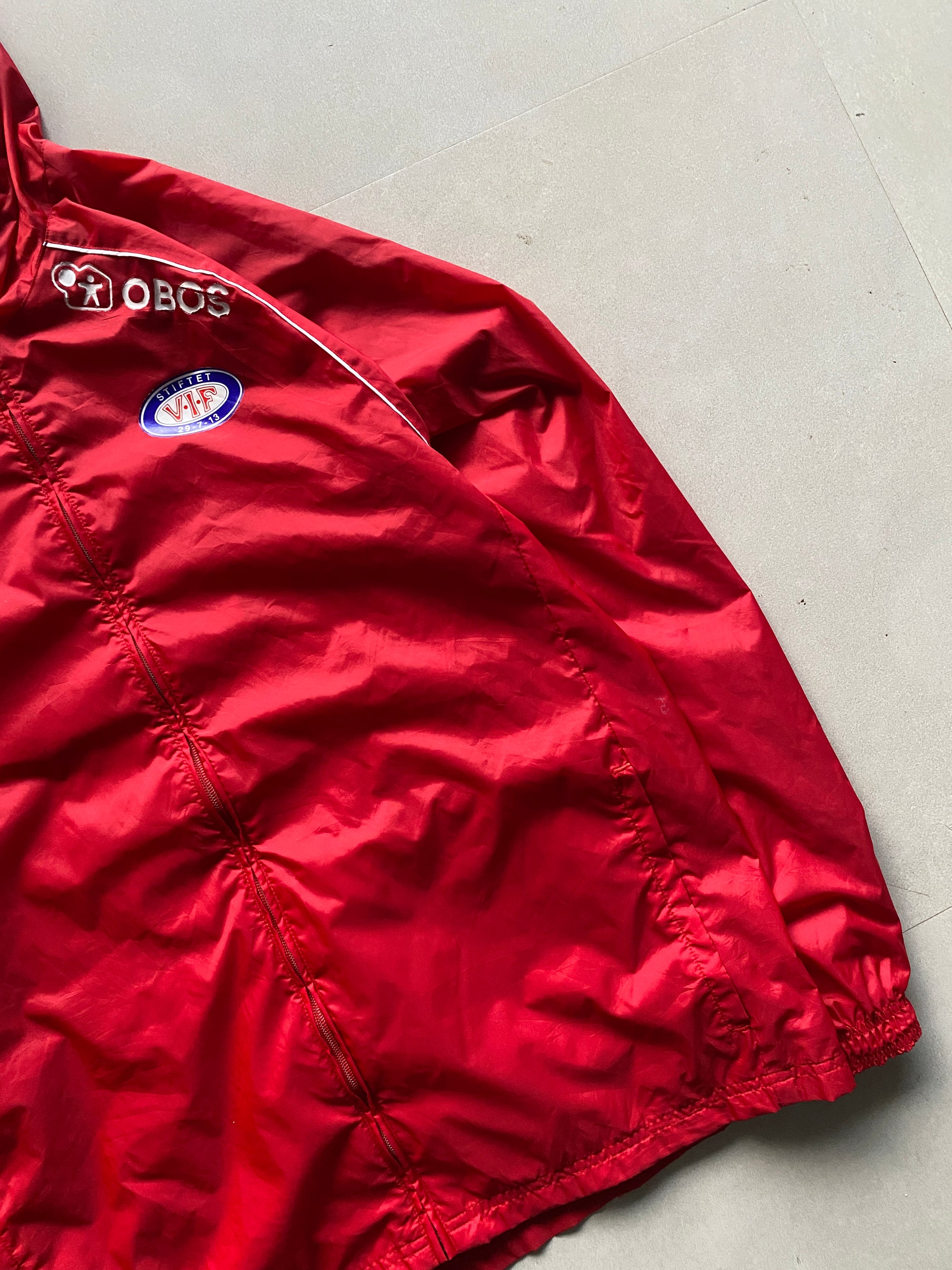 ADIDAS HOODED JACKET - L