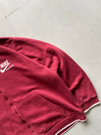 VINTAGE NIKE BIG LOGO ZIPPER HOODIE - L