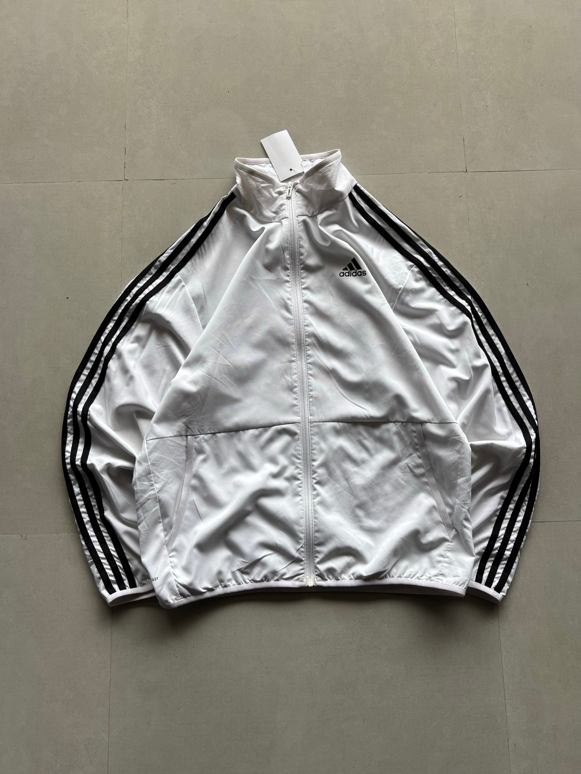 VINTAGE ADIDAS STRIPED JACKET - L