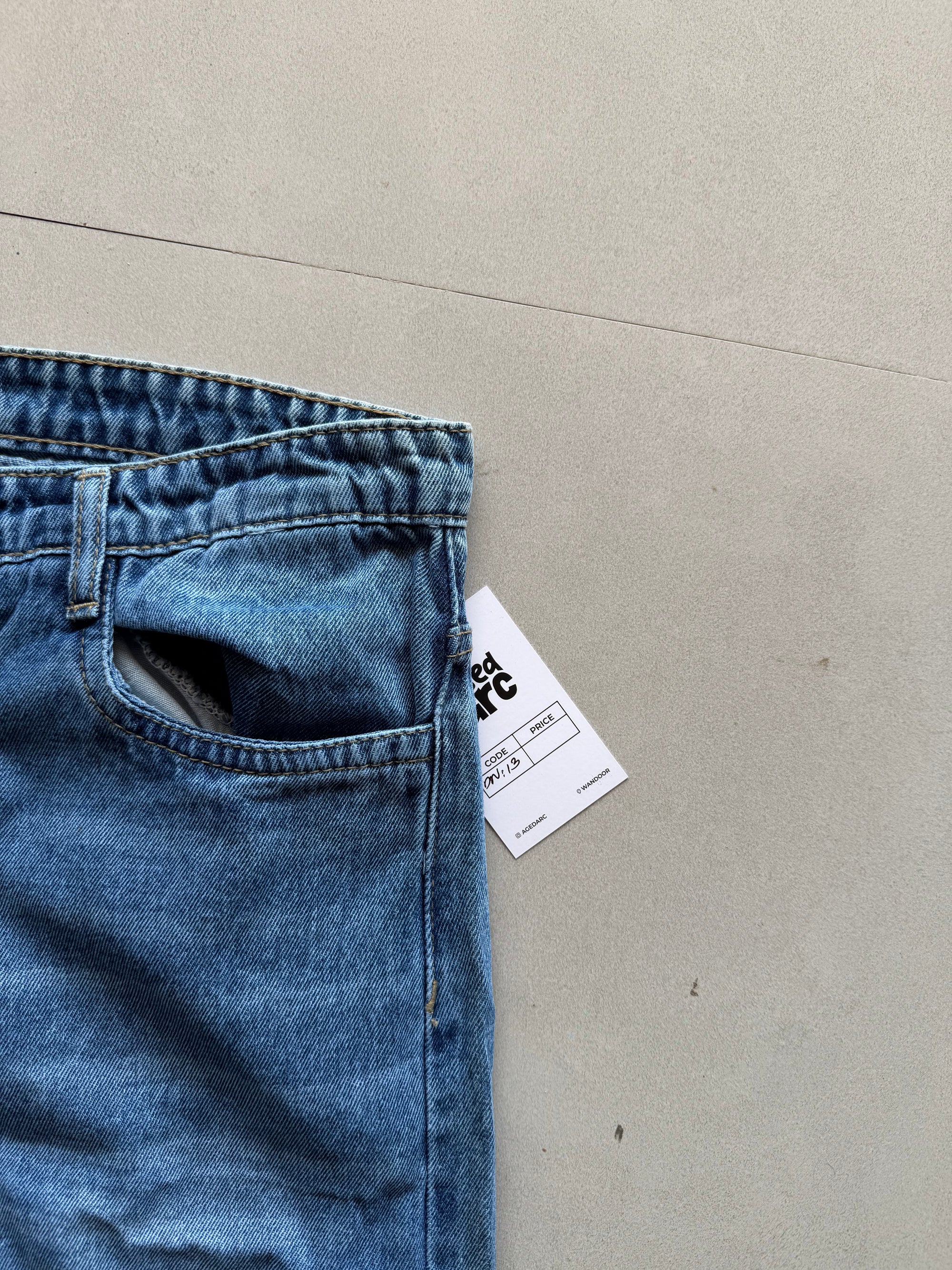 DN13 WIDELEG DENIM - M