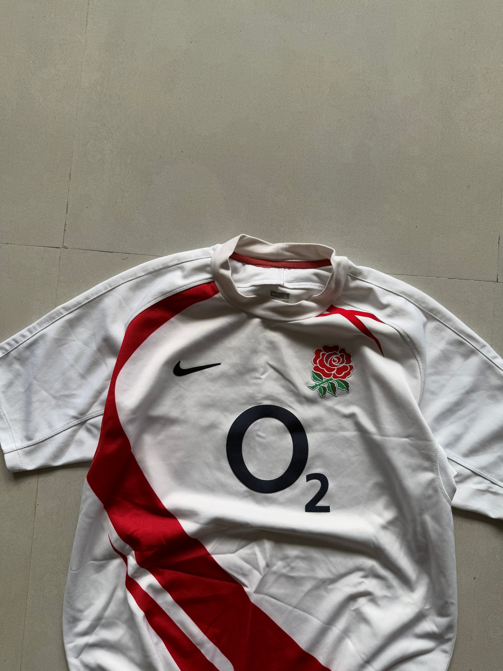 2002 NIKE ENGLAND RUGBY JERSEY - XL