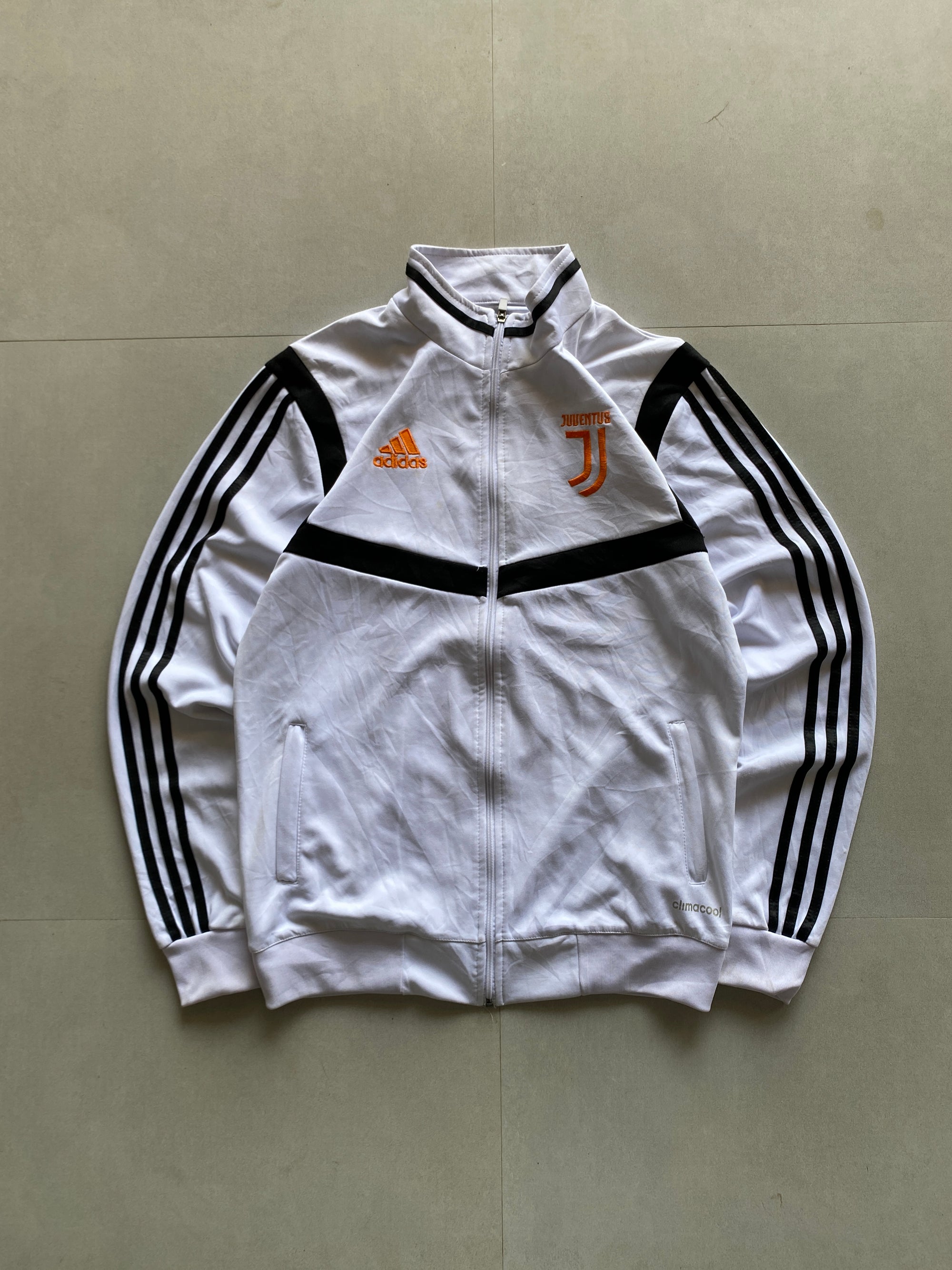 VINTAGE ADIDAS JUVENTUS STRIPED JACKET - M