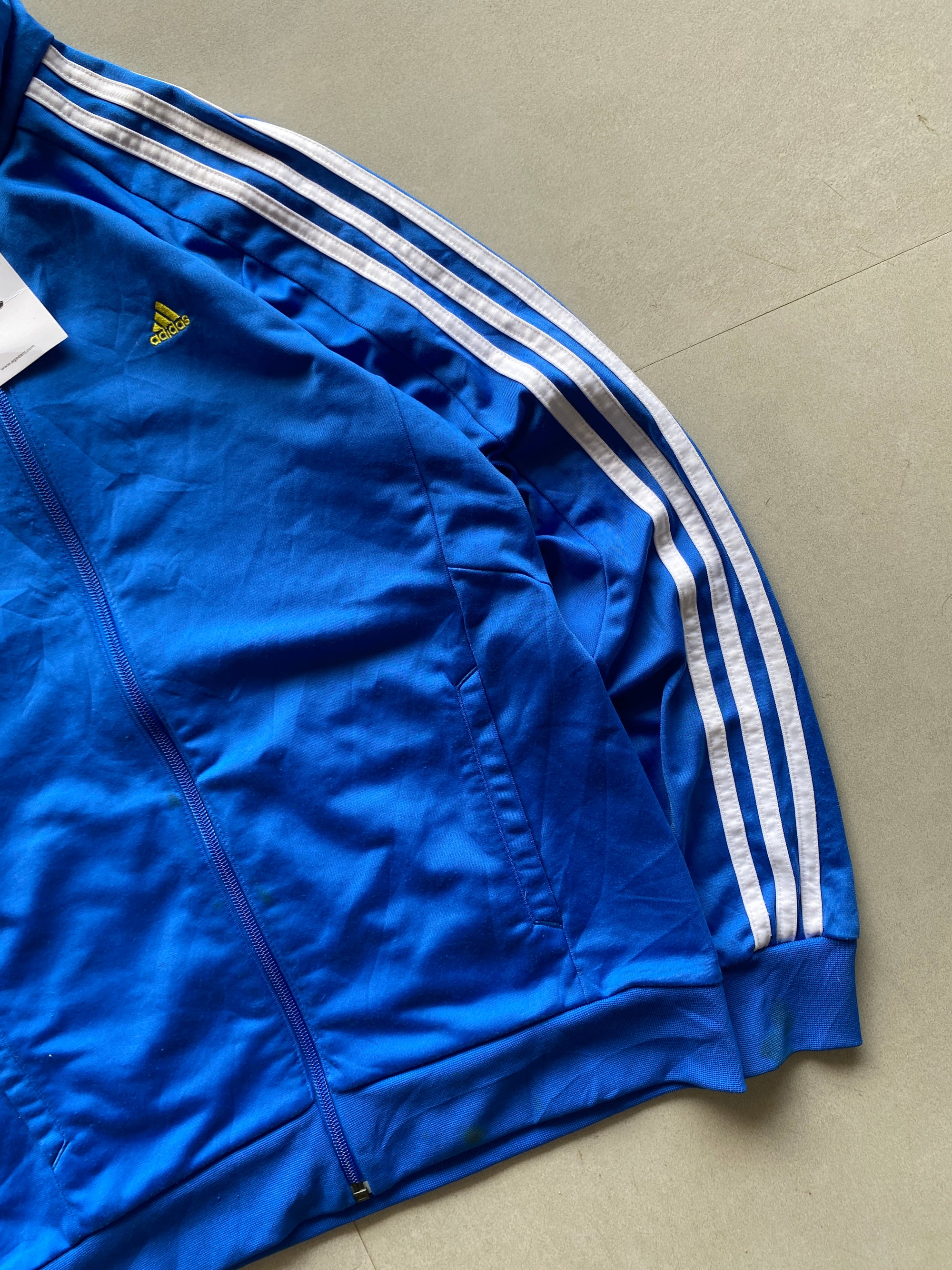 VINTAGE ADIDAS STRIPED JACKET -XS