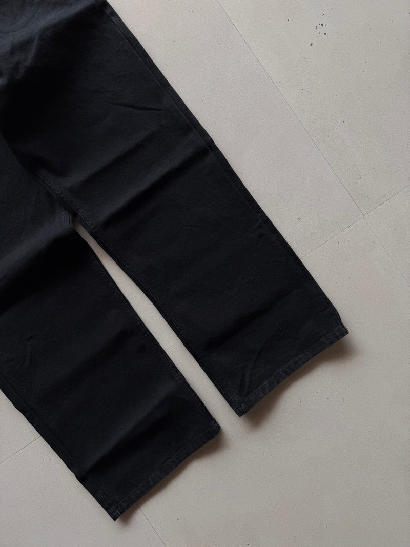 DARK BLACK WIDE LEG