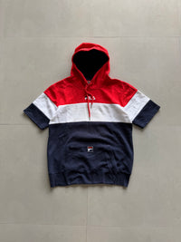 FILA HALF SLEEVE HOODIE - M