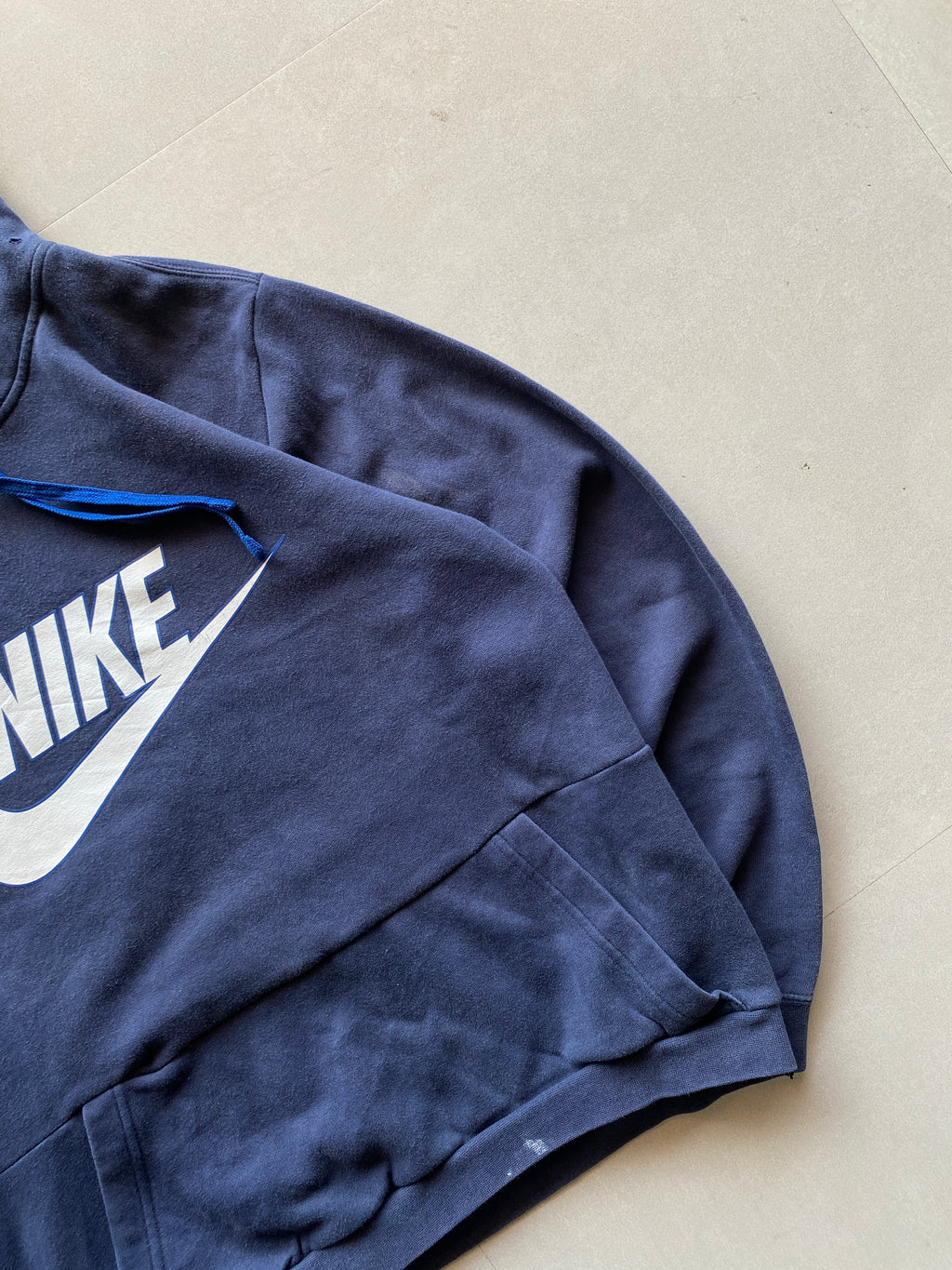 VINTAGE NIKE BIG LOGO HOODIE - S