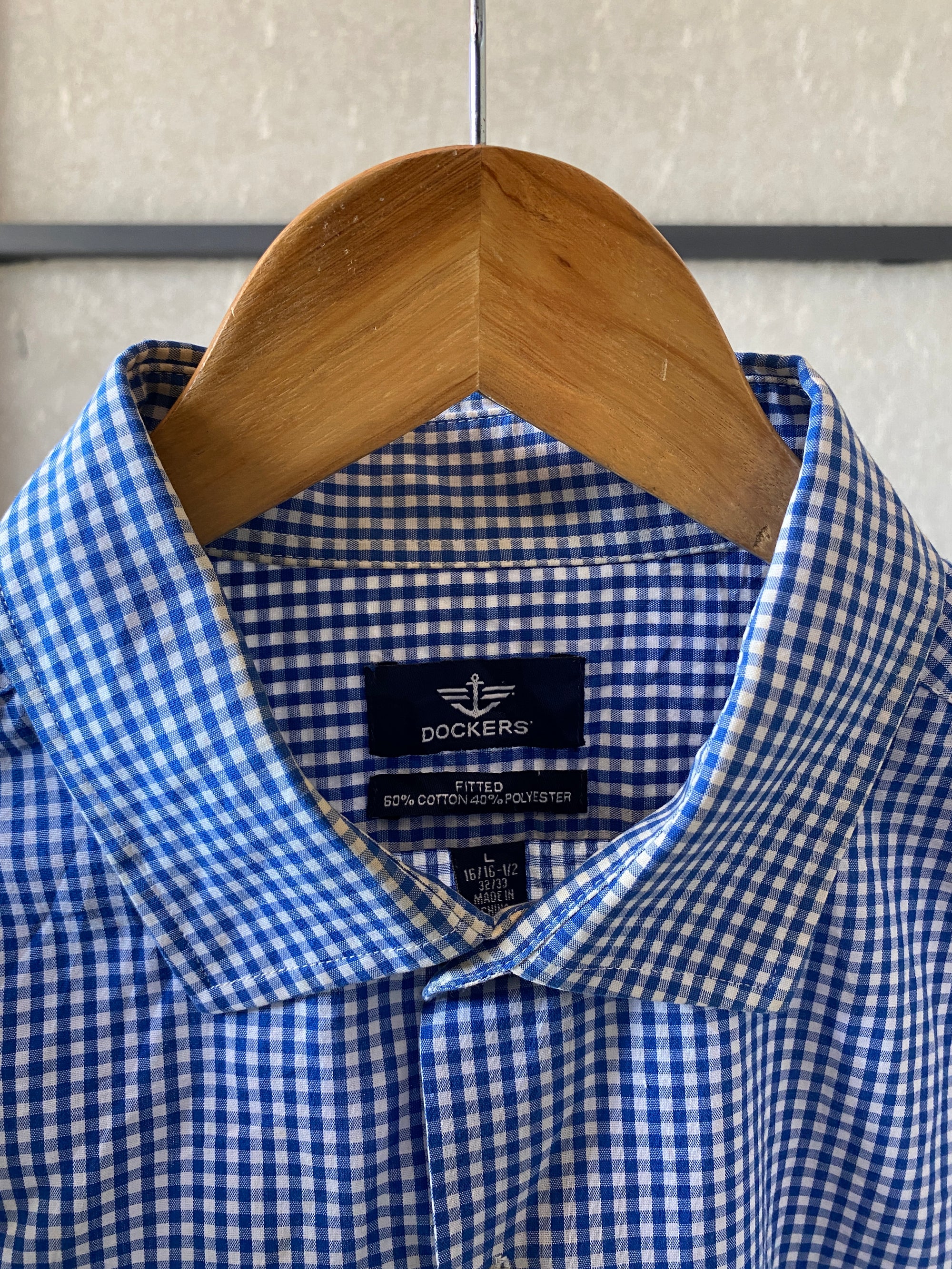 DOCKERS CHECKED SHIRT - XL