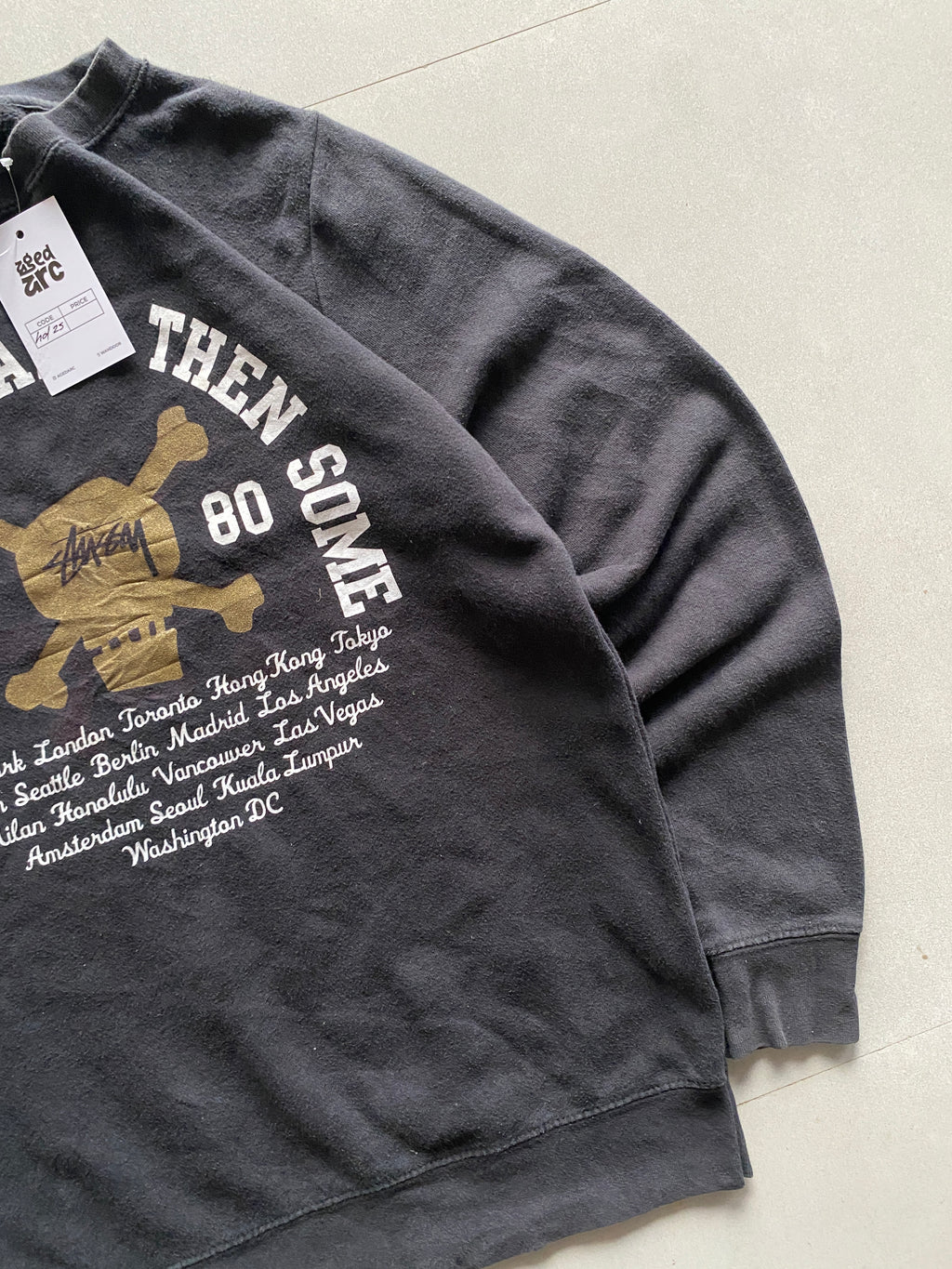 STUSSY USA WORLDWIDE SWEATSHIRT - XS