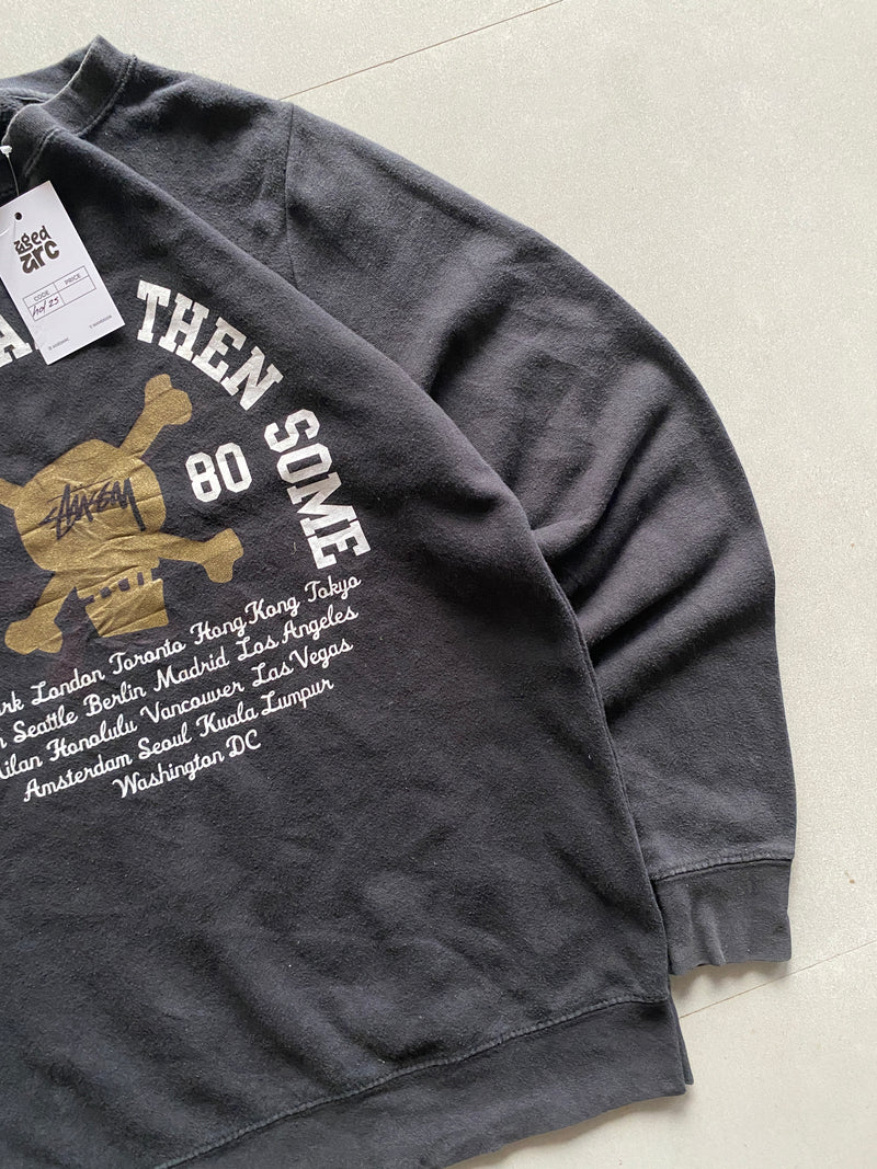 STUSSY USA WORLDWIDE SWEATSHIRT - XS