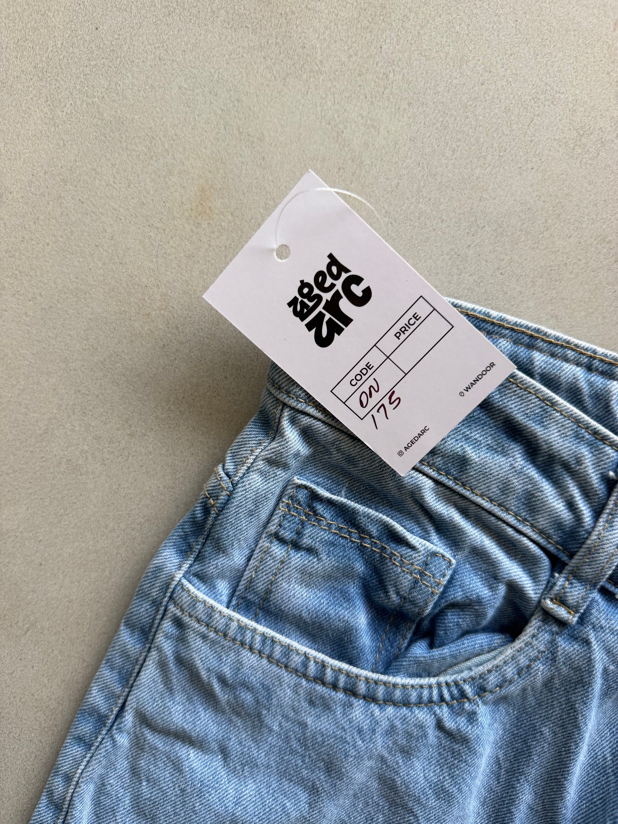 LIGHT BLUE STRIGHT FIT DENIM DN175 - S