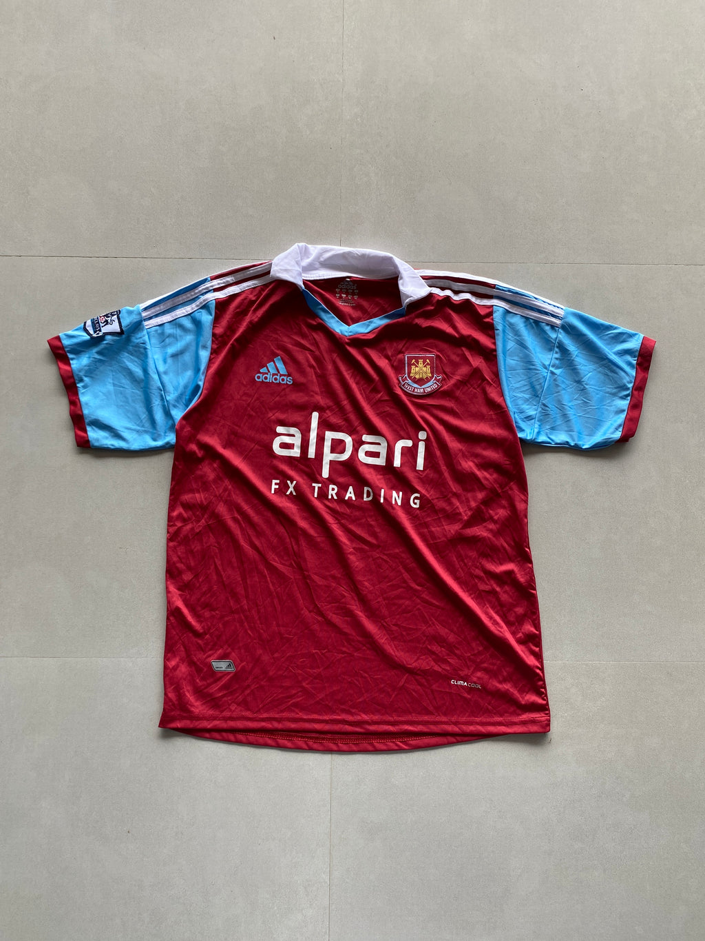2013 ADIDAS WEST-HAM UNITED JERSEY - XL
