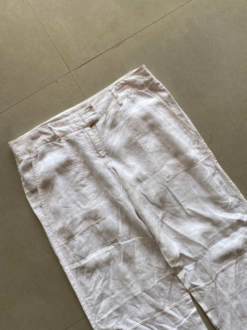 BAGGY LINEN PANT - M