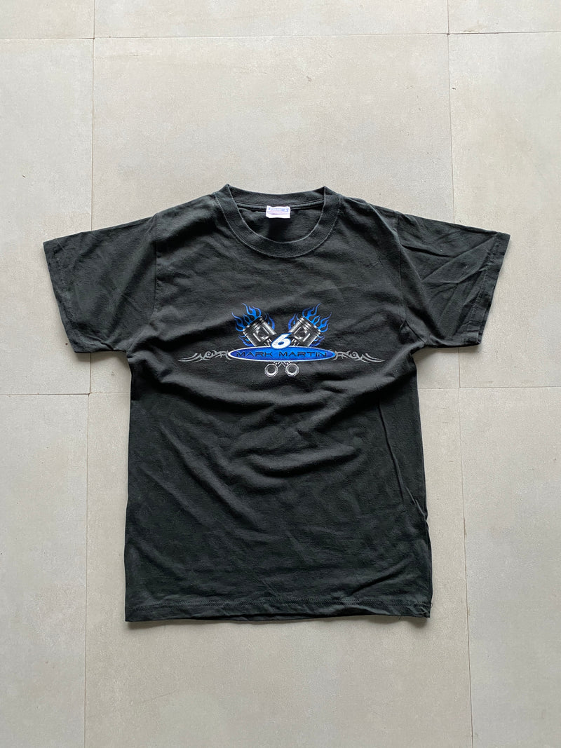 VINTAGE HANES MARK MARTIN 6 NASCAR TEE - S