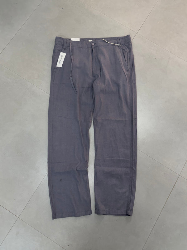 H&M LINEN PANT - L
