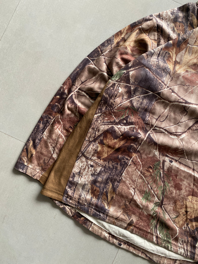 REAL TREE CAMOU QUARTER ZIP JACKET - XL