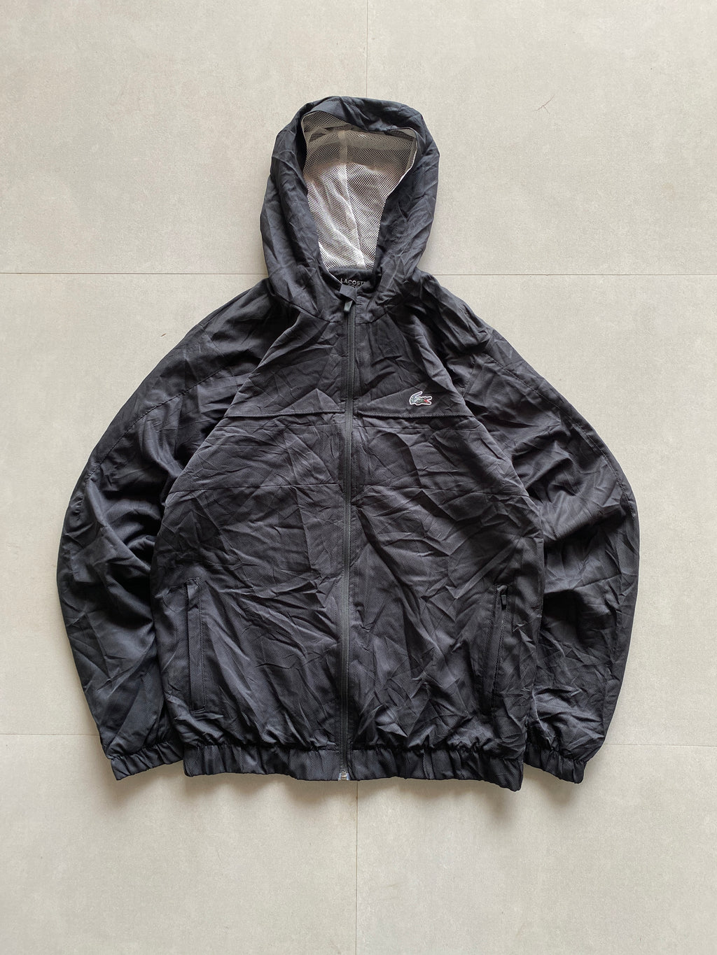 LACOSTE HOODED JACKET - M