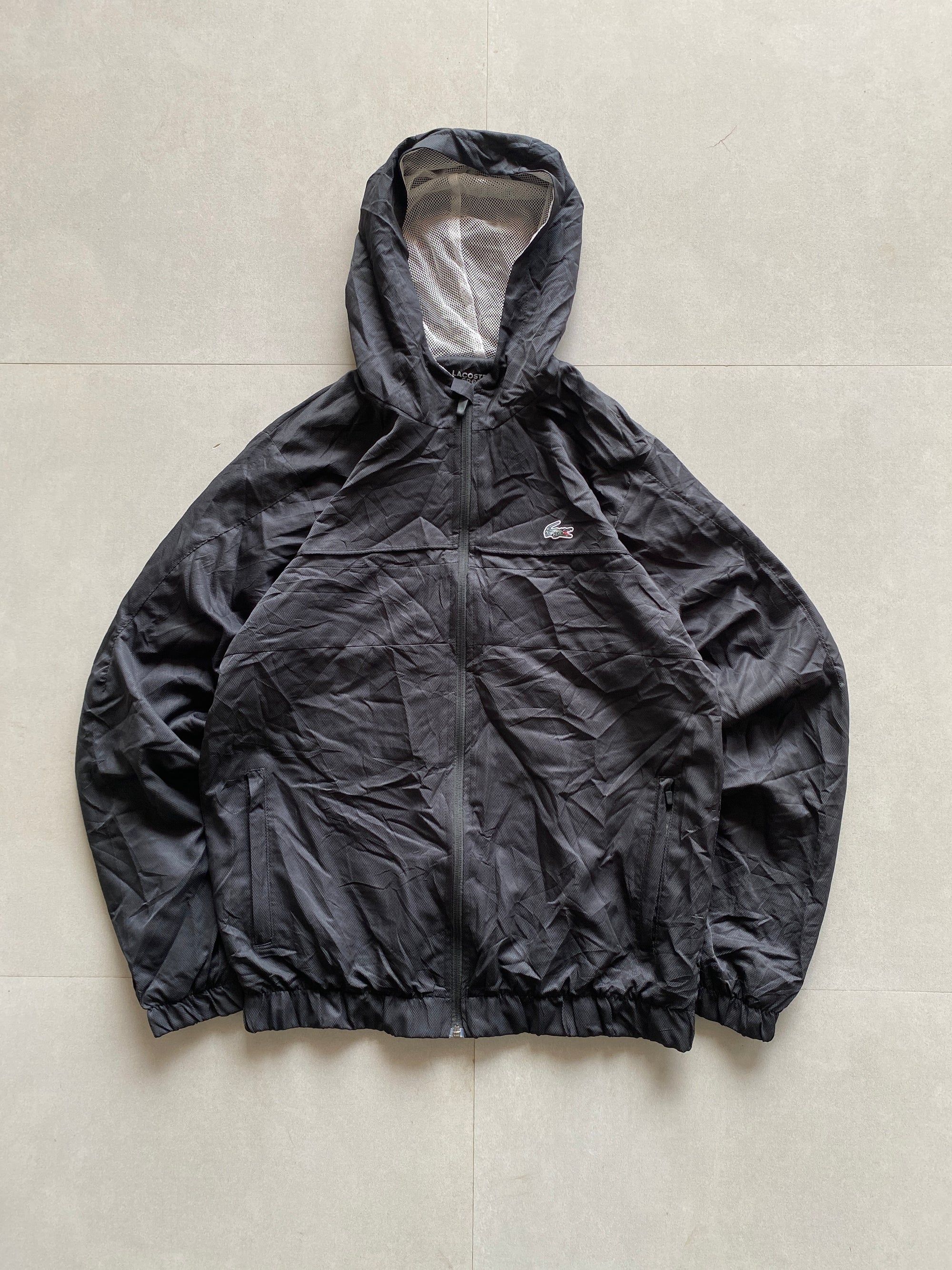 LACOSTE HOODED JACKET - M
