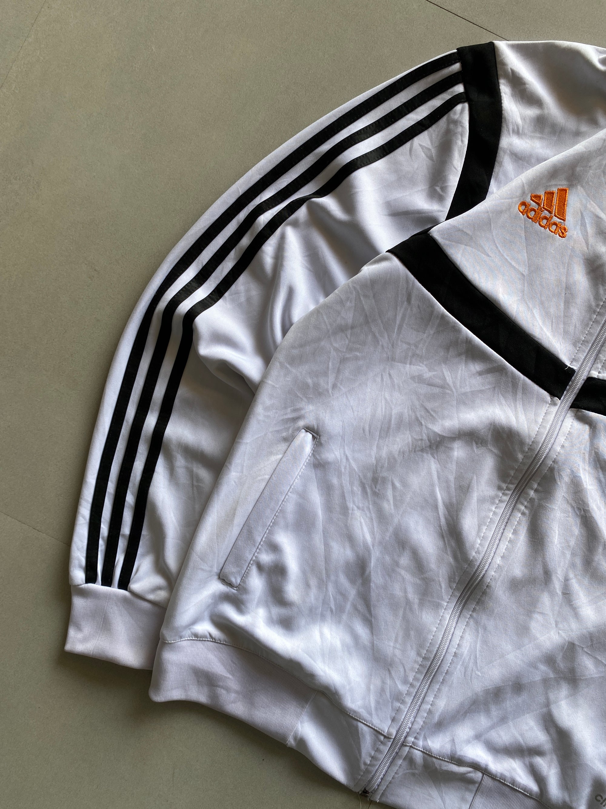 VINTAGE ADIDAS JUVENTUS STRIPED JACKET - M