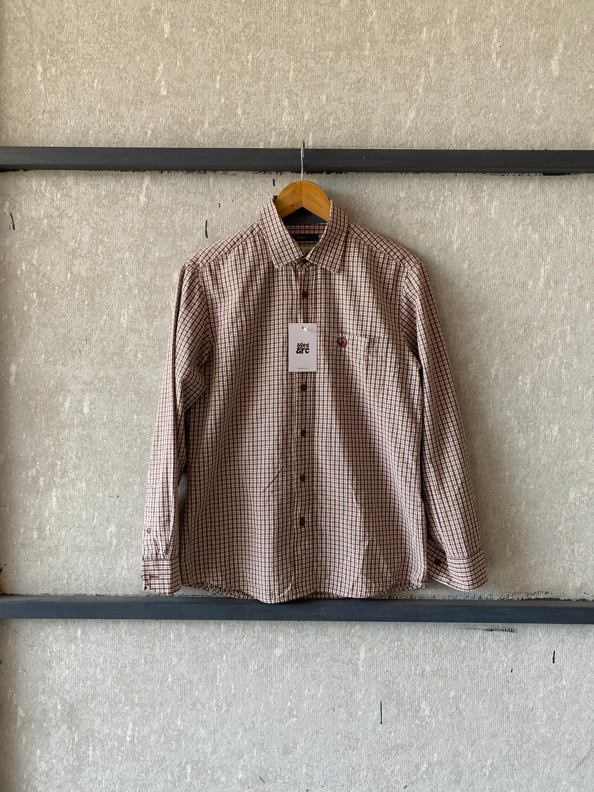 M TALK CHECKERED SHIRT - S