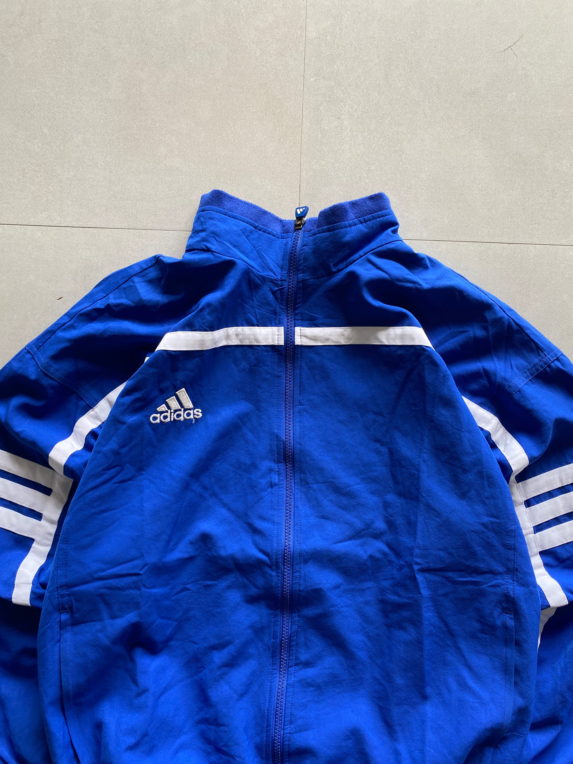 VINTAGE ADIDAS STRIPED JACKET - XL
