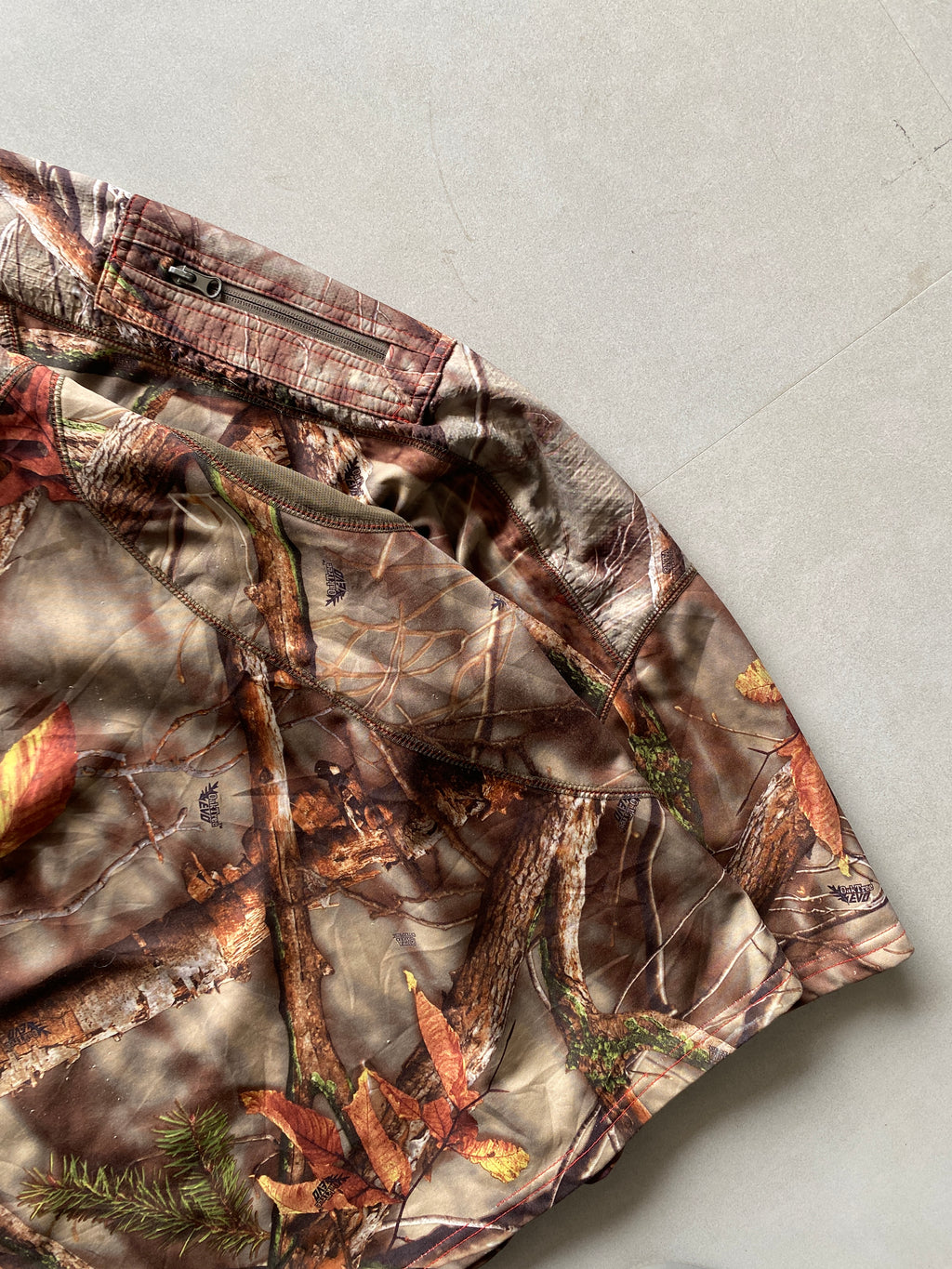 REAL TREE CAMOU QUARTER ZIP JACKET - XL