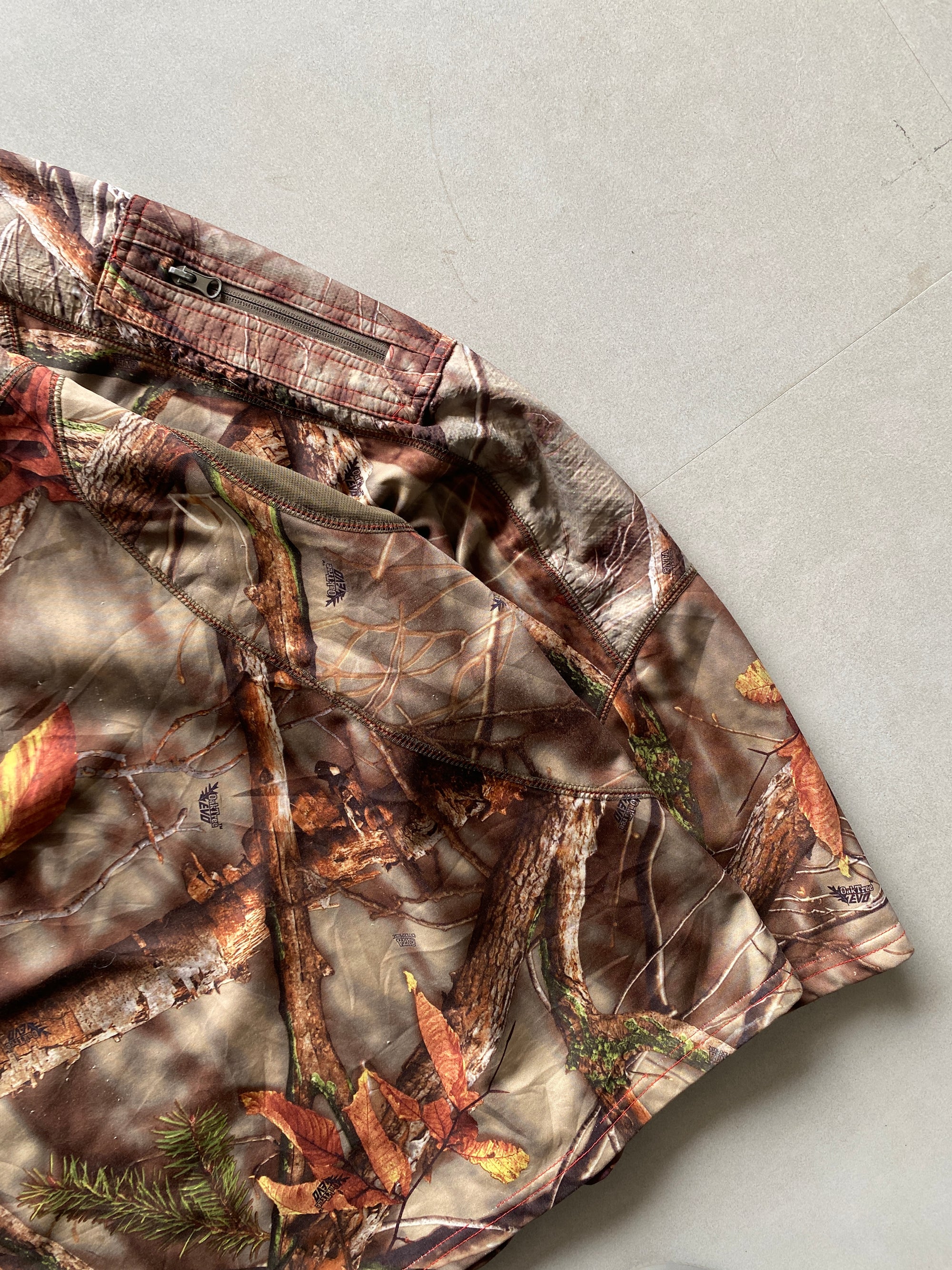 REAL TREE CAMOU QUARTER ZIP JACKET - XL