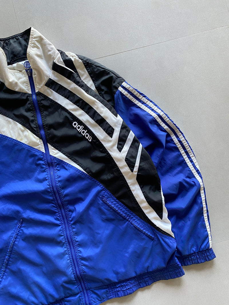 90s ADIDAS STRIP JACKET - XL