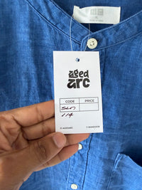 UNIQLO LINEN SHIRT SLN114 - L