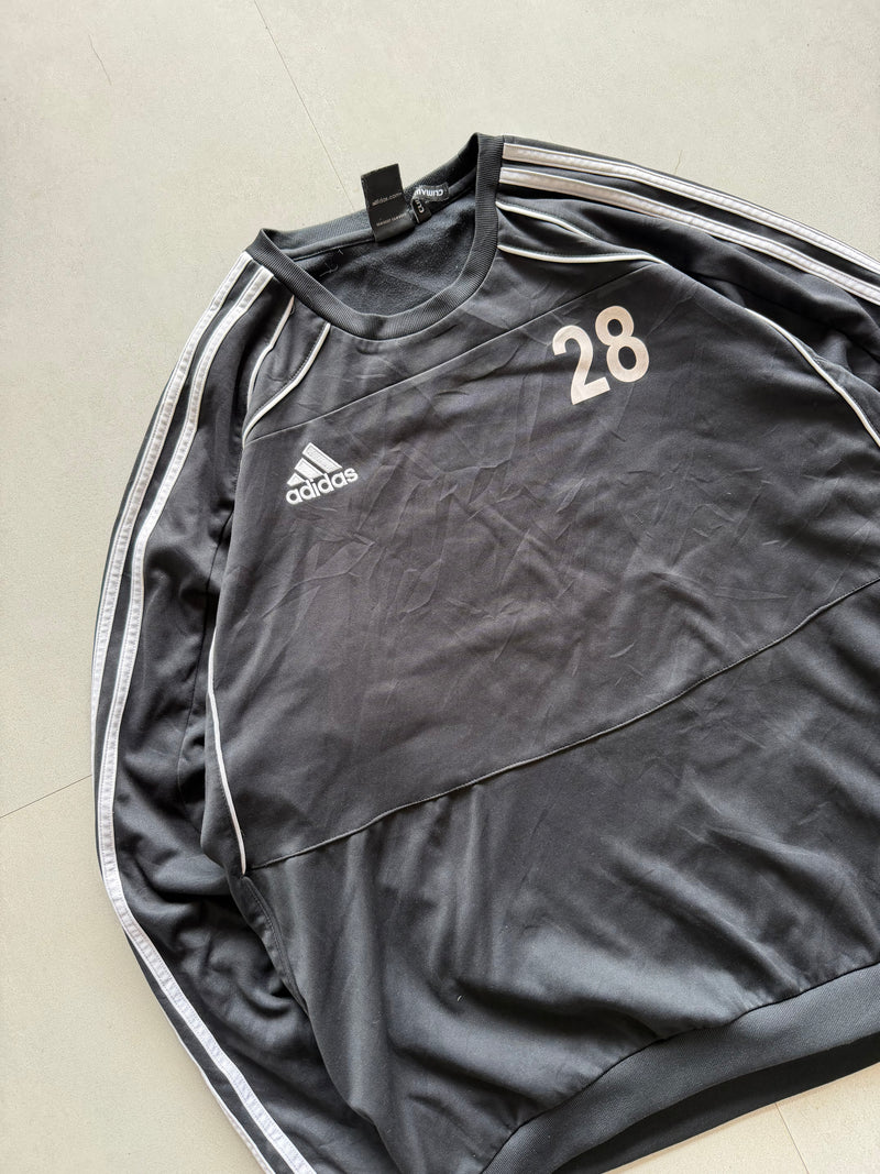 ADIDAS STRIPED PULL OVER - XL