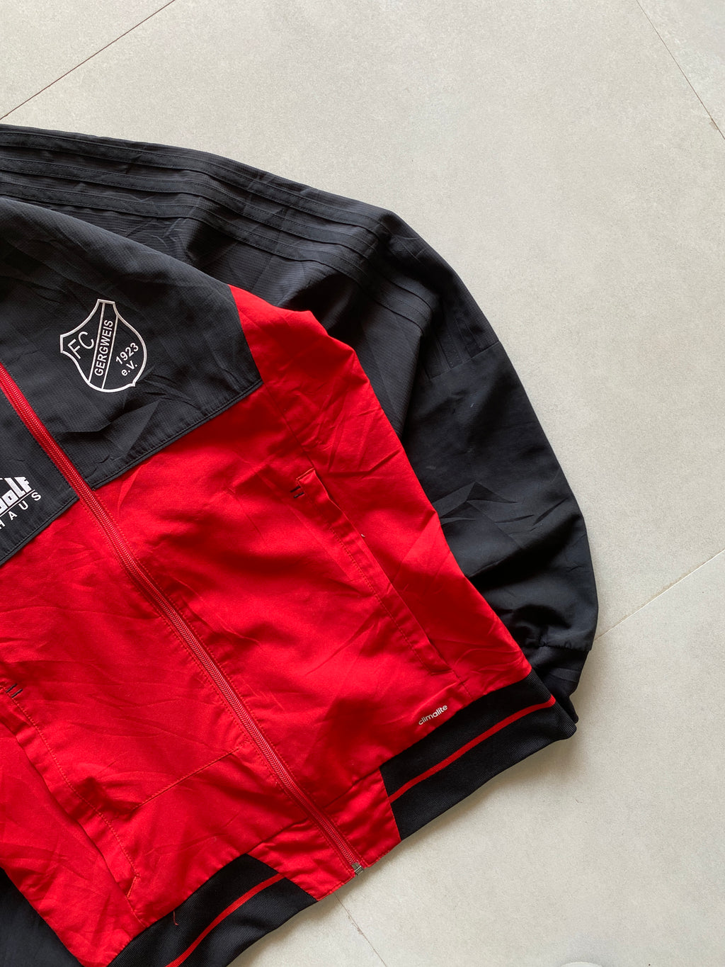 ADIDAS STRIPED JACKET - XS