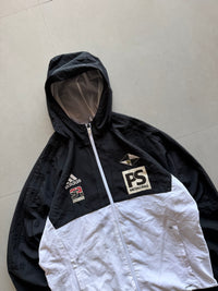 ADIDAS HOODED JACKET - L