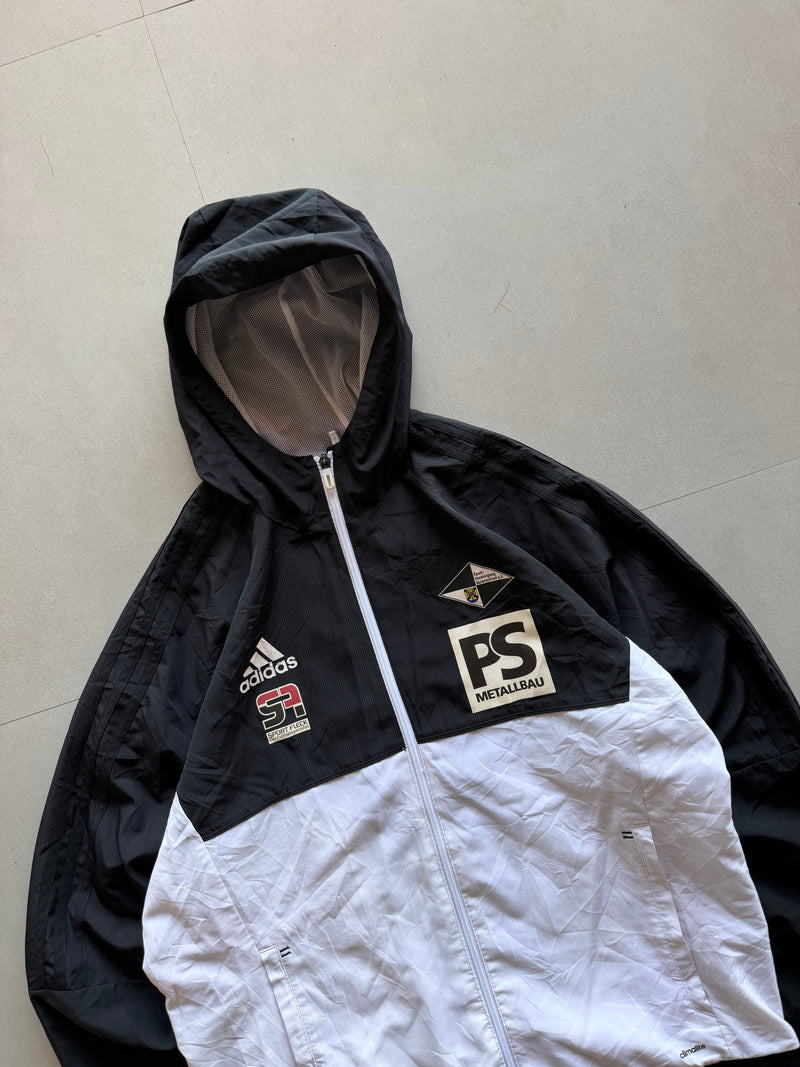 ADIDAS HOODED JACKET - L