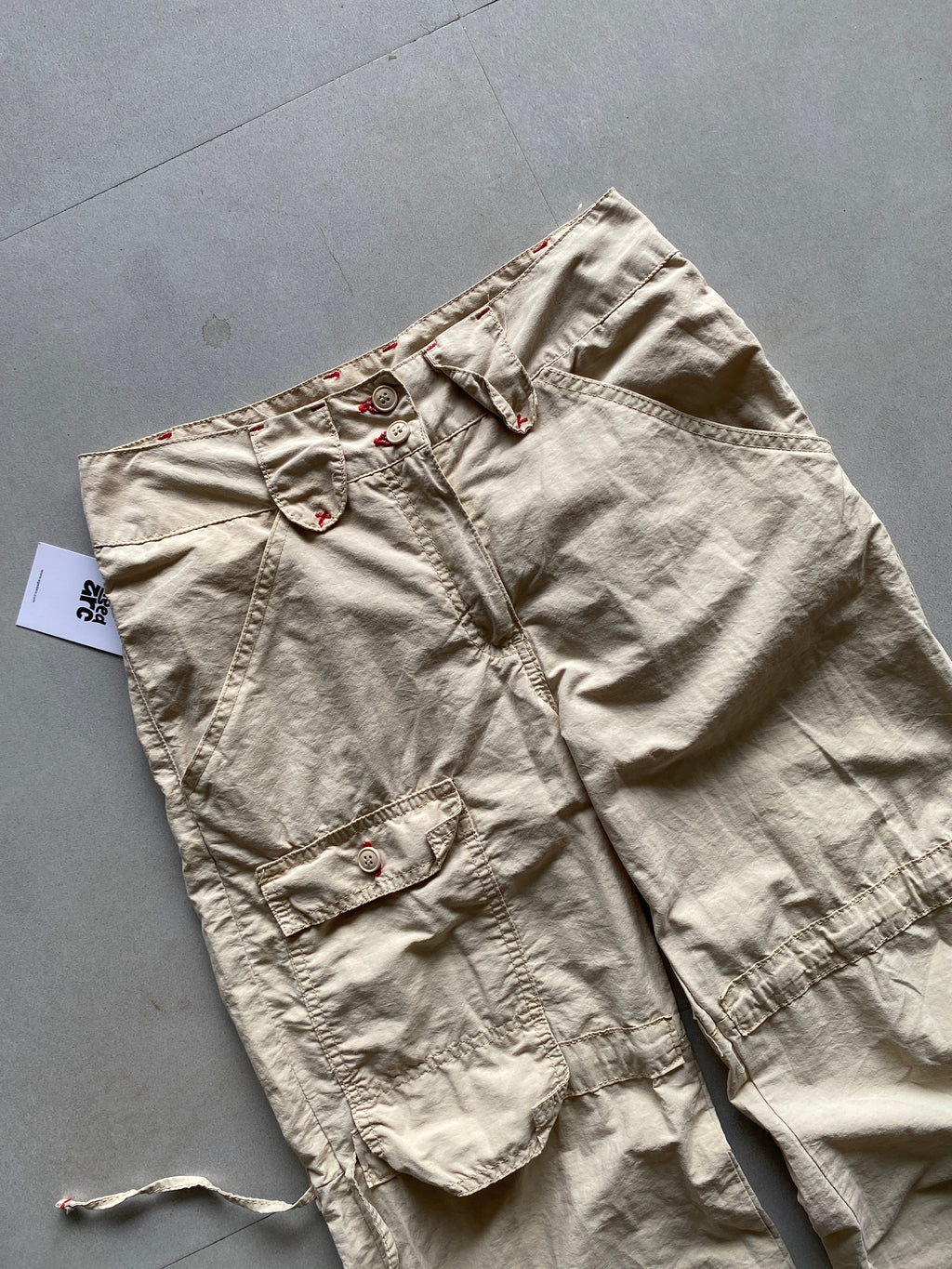 WIDE LEG CARGO PANT - XS