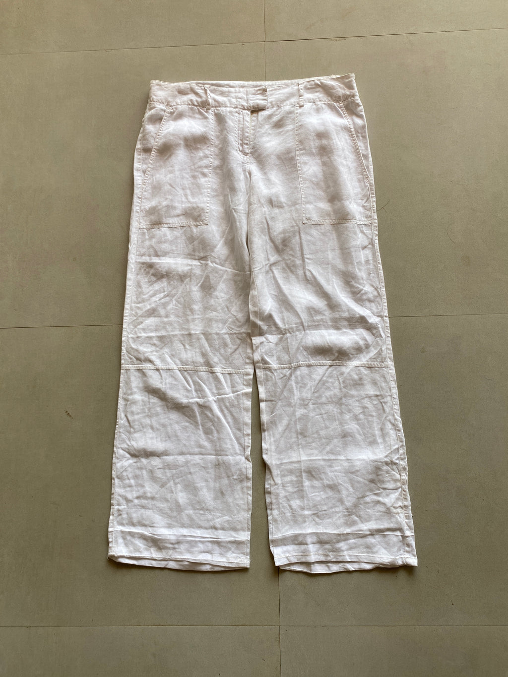 BAGGY LINEN PANT - M