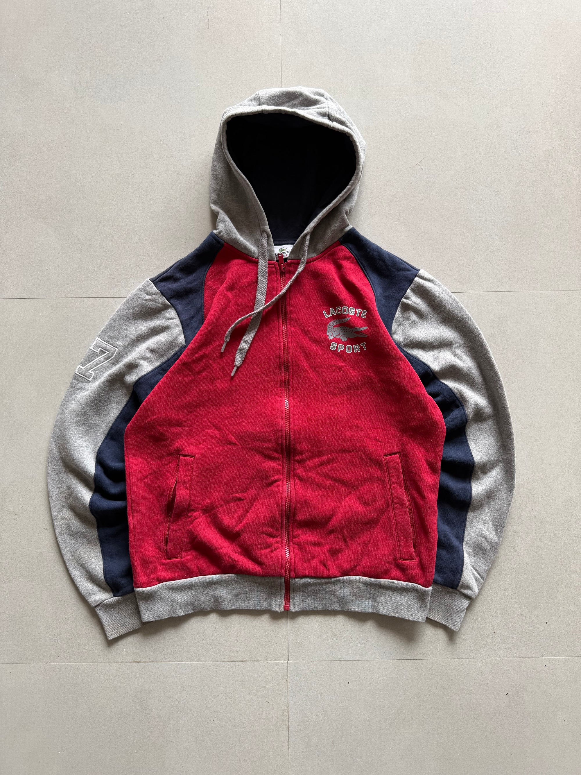 LACOSTE ZIPPER HOODIE - M
