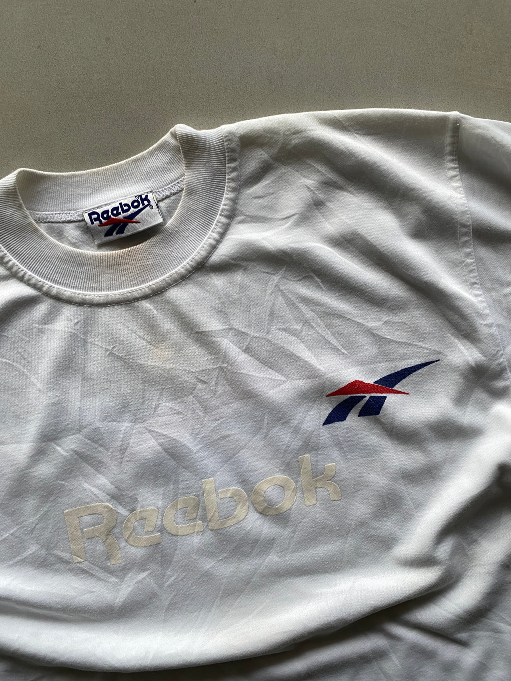 90s REEBOOK BIG LOGO TEE - M