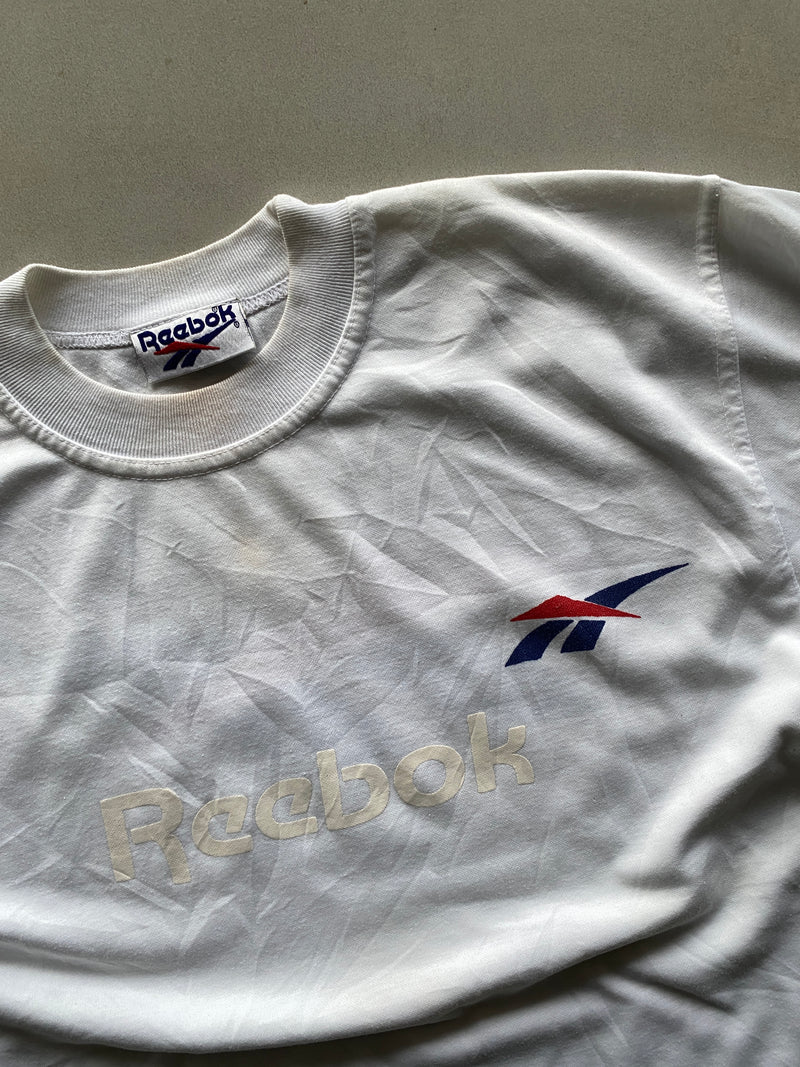 90s REEBOOK BIG LOGO TEE - M