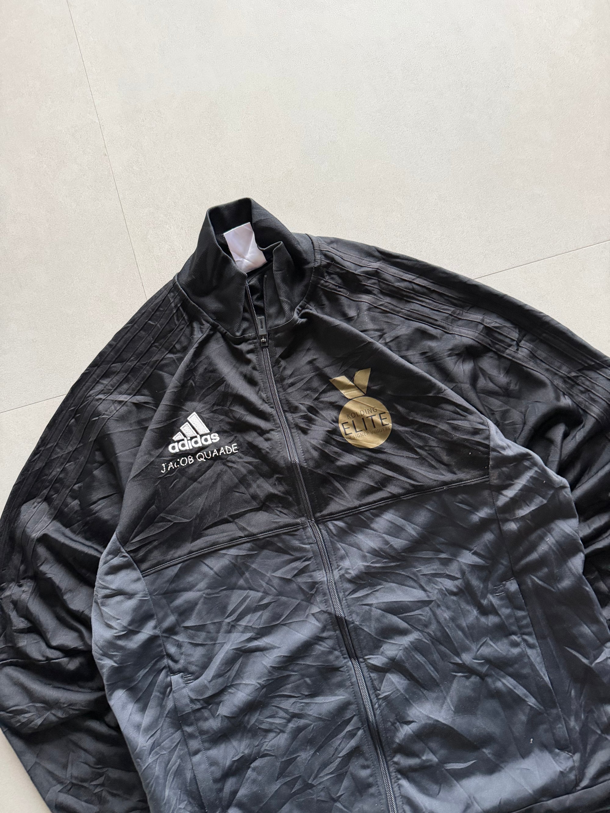 VINTAGE ADIDAS STRIPED JACKET - L