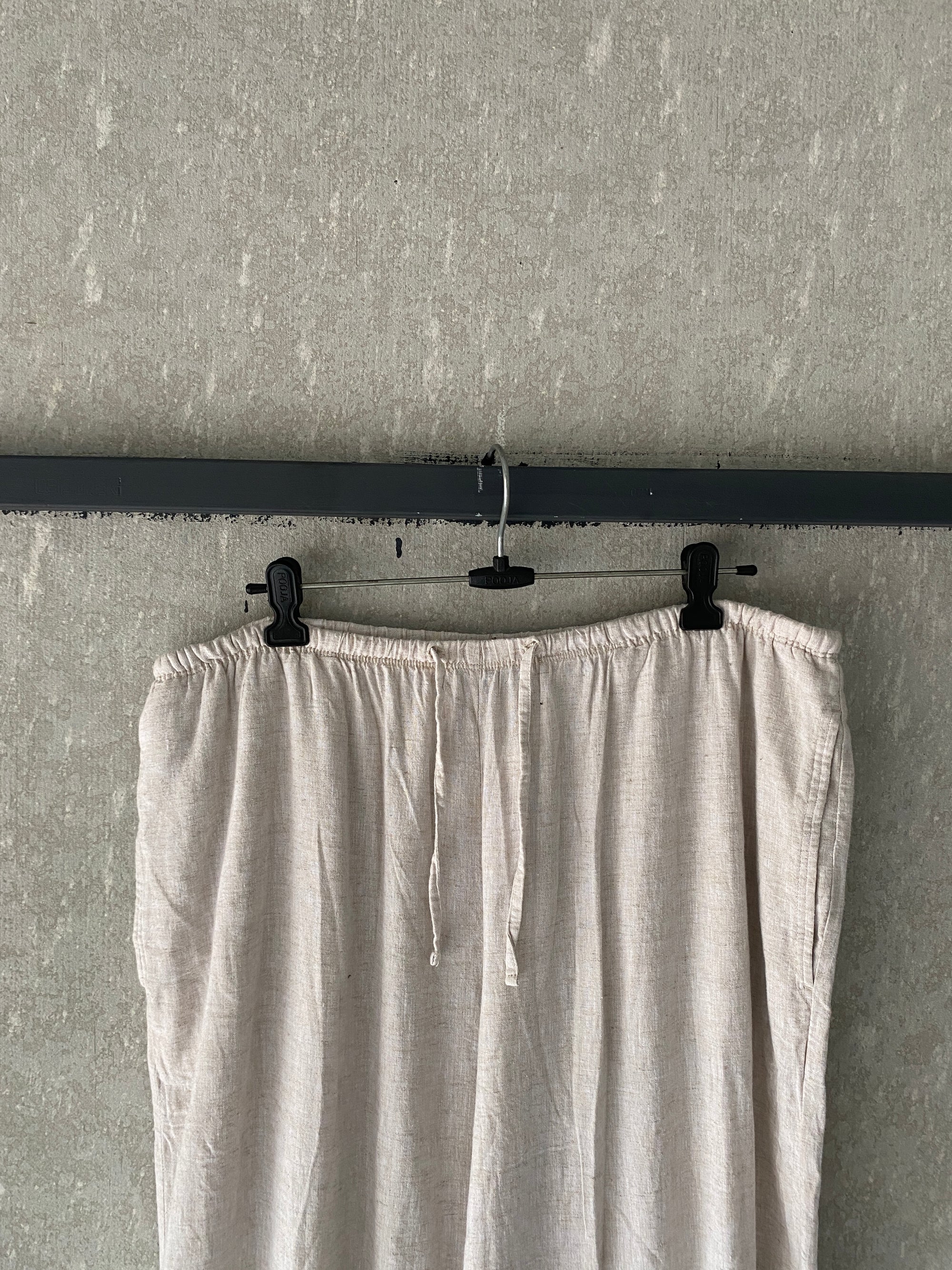 BAGGY LINEN PANT - S