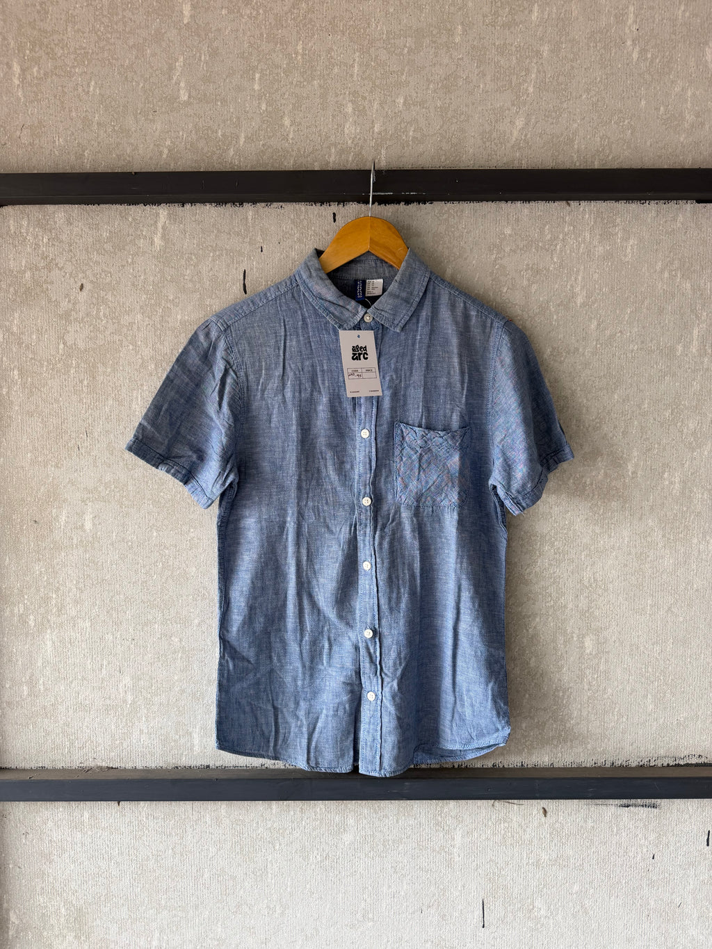 H&M LINEN SHIRT SLN95 - XS