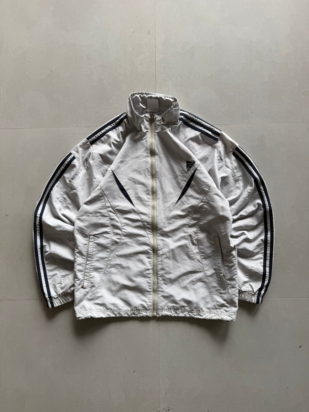 VINTAGE ADIDAS STRIPED JACKET - L
