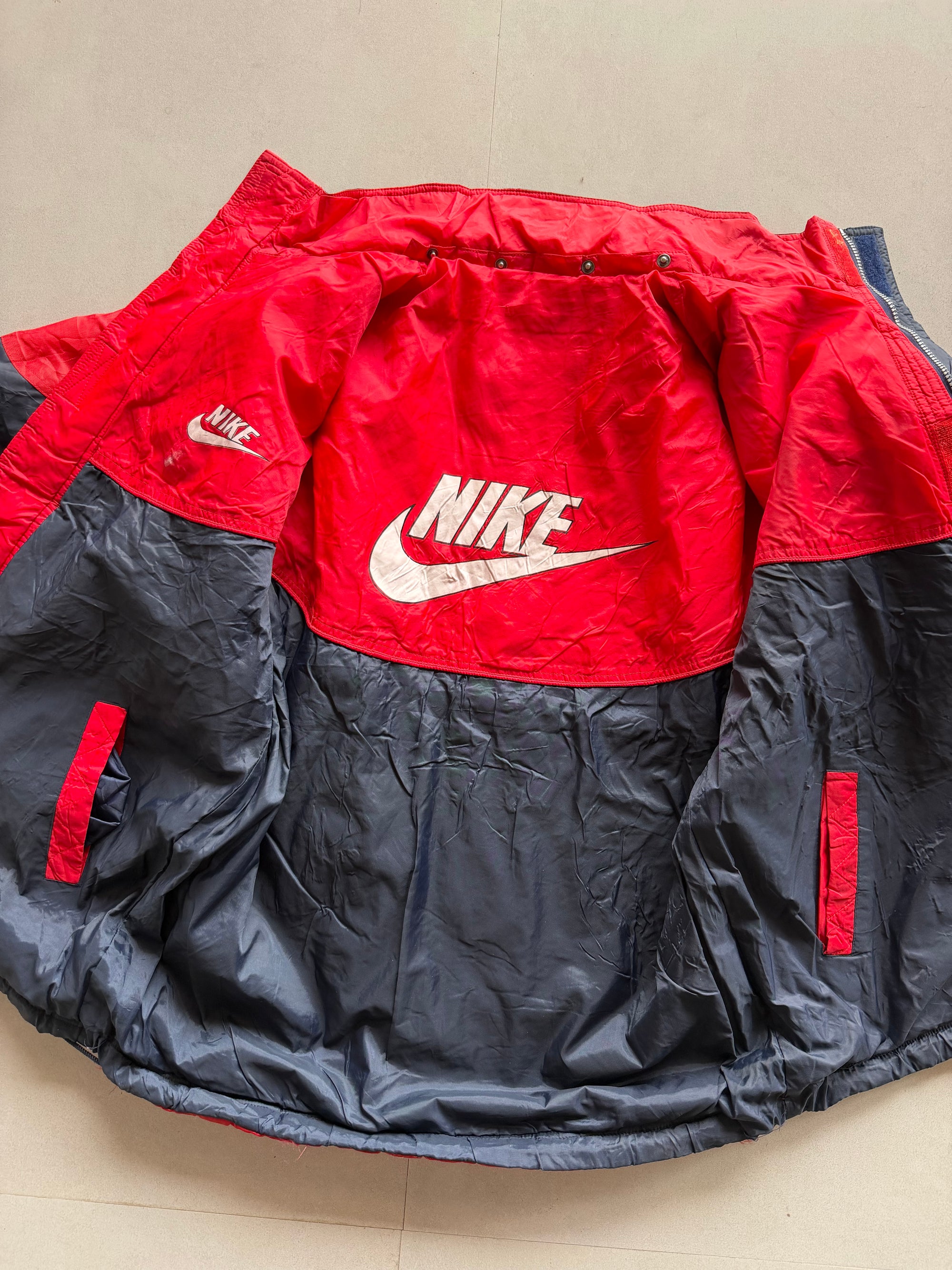 90S NIKE REVERSIBLE BIG LOGO JACKET - XL