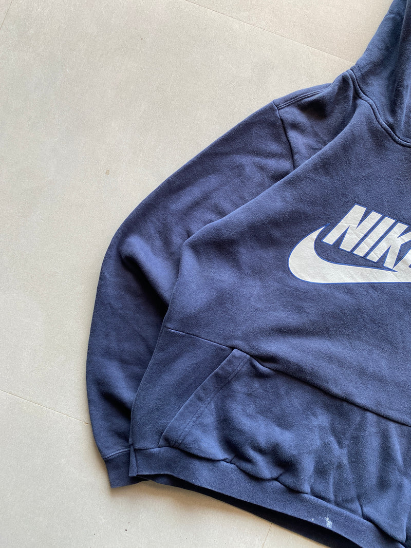 VINTAGE NIKE BIG LOGO HOODIE - S