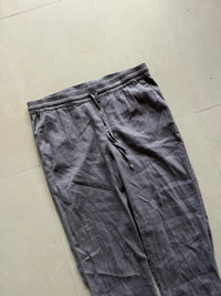 STRIGHT FIT LINEN PANT - M