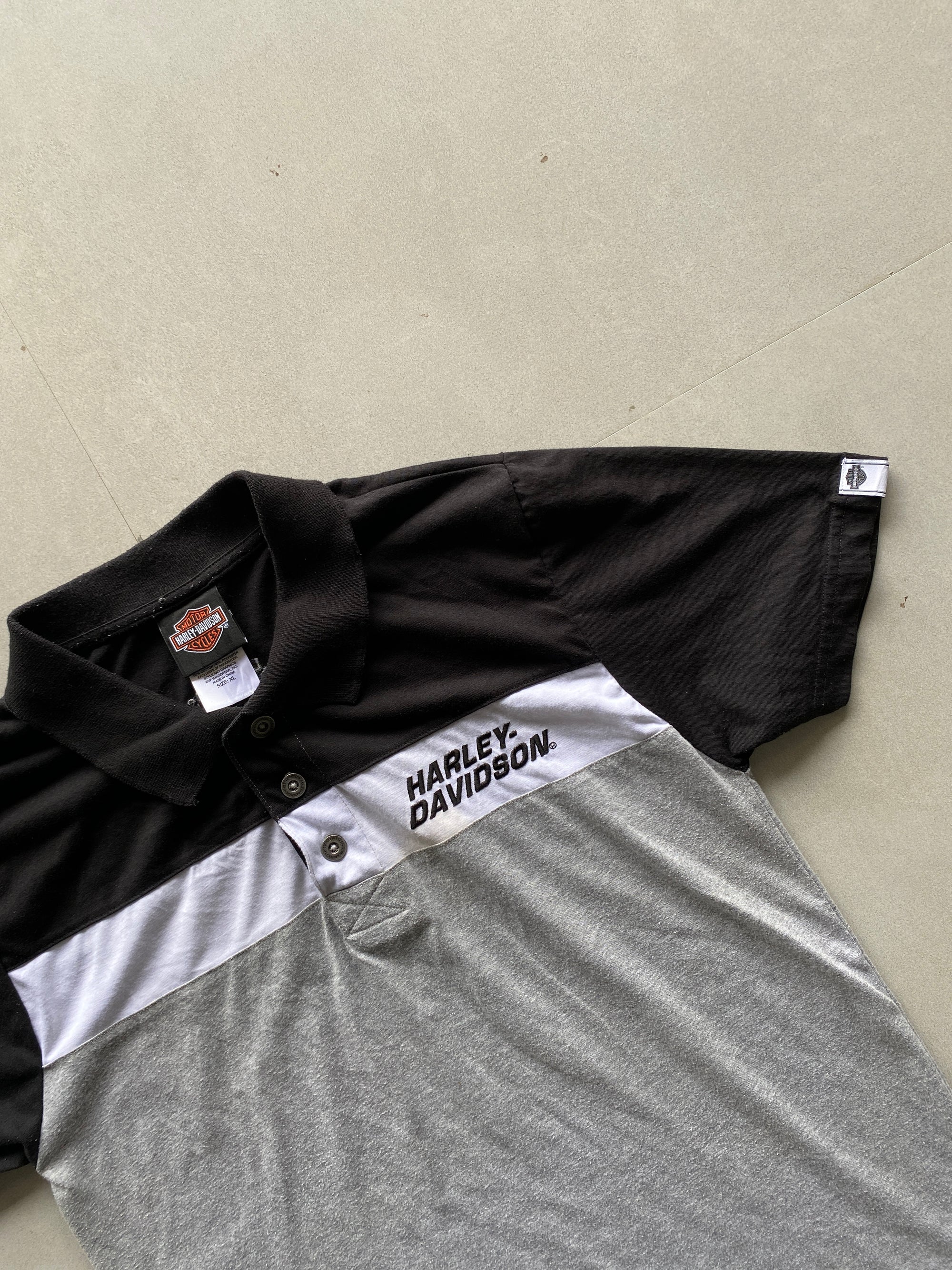 VINTAGE HARLEY DAVIDSON POLO SHIRT - XS